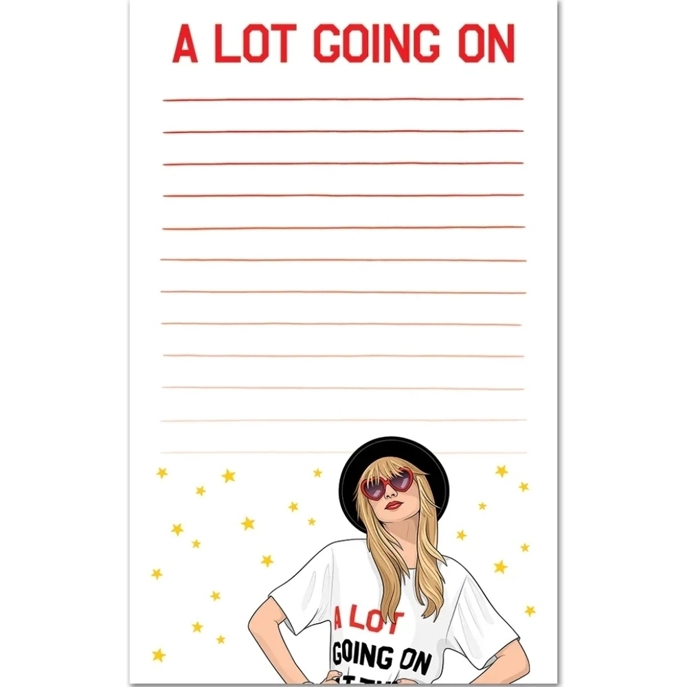Bundle A Lot To Do Notepad And Birthday Party Card - Red and Yellow - Picture 2 of 6